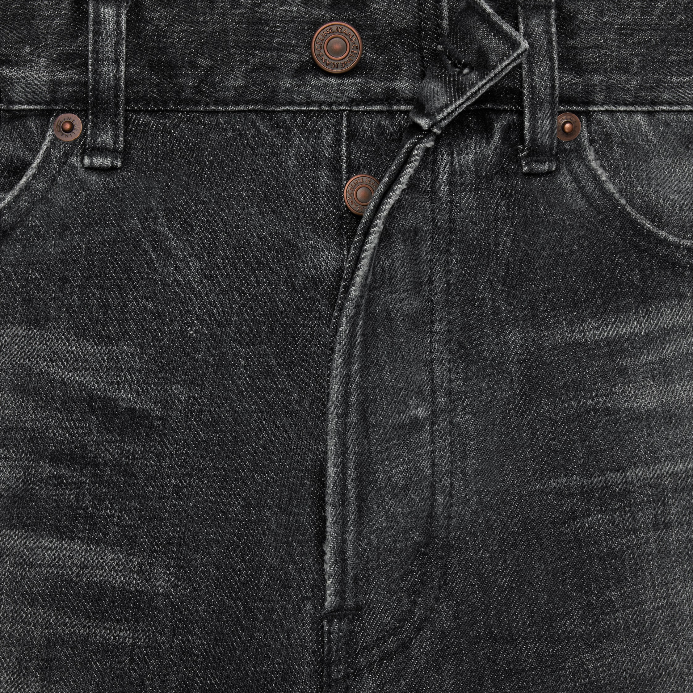 wesley jeans in black ice rinse wash denim - BLACK ICE RINSE | CELINE