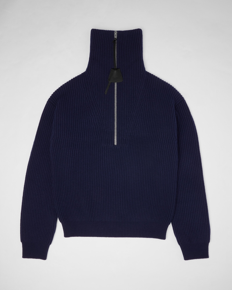 pull camionneur laine cachemire - Marine -  - 1 | CELINE