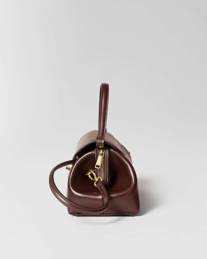 FLAIR BAG PICCOLA IN PELLE DI VITELLO LUCIDA - CASTAGNA - PER LA SERA - 1 | CELINE