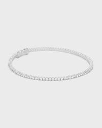 Bracelet Tennis en Or Blanc et Diamants - White Gold & White -  - 2 | CELINE