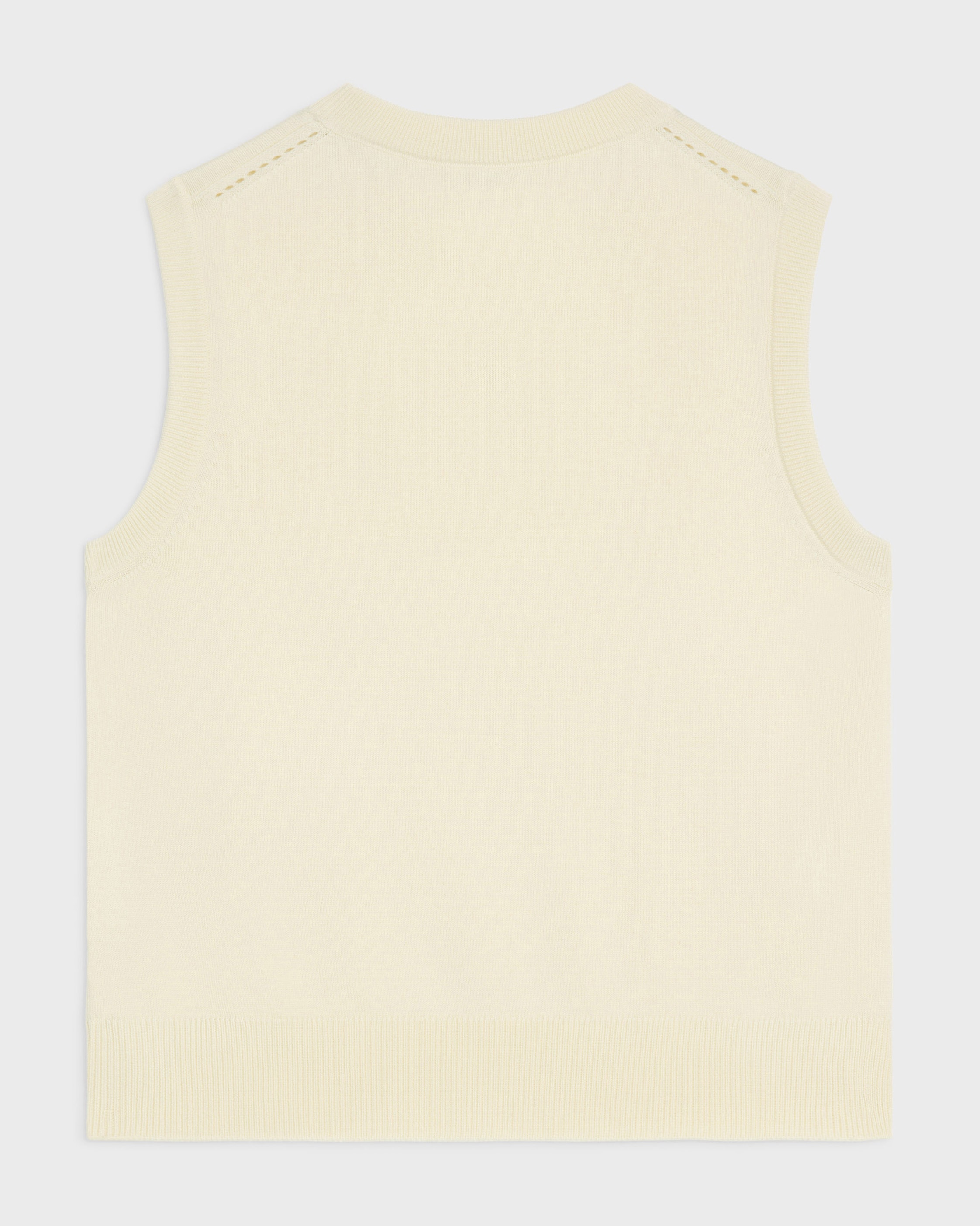 【美品】CELINE ファインウール トップス　オフホワイト top IN fine wool - OFF WHITE | CELINE