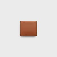 Bi-fold Wallet IN SMOOTH LAMBSKIN - TAN / BLACK - WALLETS - 2 | CELINE