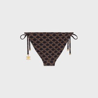 Calções de banho triomphe em jersey mate com monograma - TOFFEE / BROWN - 2 | CELINE