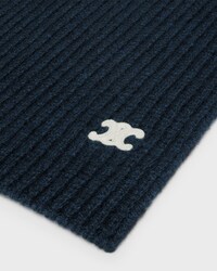 triomphe scarf IN SEAMLESS CASHMERE - NAVY -  - 2 | CELINE