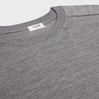 triomphe crew neck sweater in wool - MEDIUM GREY -  - 2 | CELINE