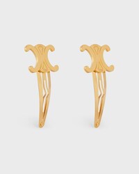 Celine Set of 2 Snap Hair Clips in Brass with Gold Finish and Steel - GOLD - HAIR ACCESSORIES - 2 | CELINE