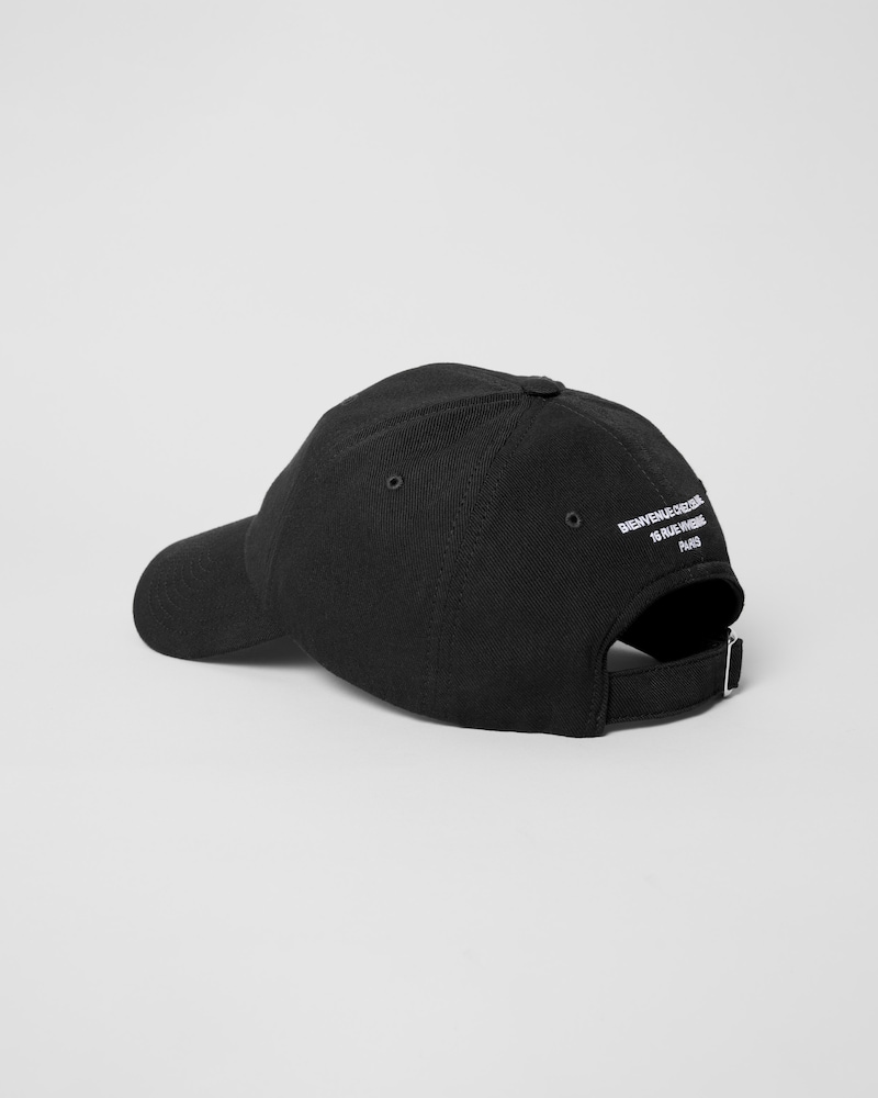 richelieu cap IN light cotton twill - BLACK -  - 1 | CELINE