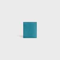 Compact Wallet IN GRAINED CALFSKIN - COBALT - WALLETS - 2 | CELINE