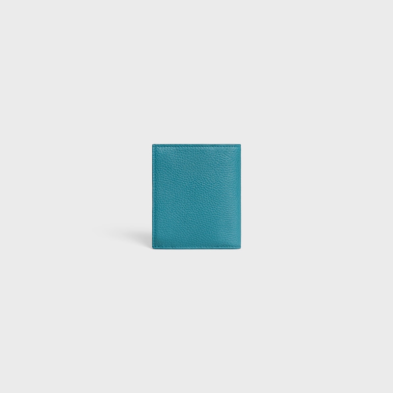 Compact Wallet IN GRAINED CALFSKIN - COBALT - DRAWING SERIES - 1 | CELINE