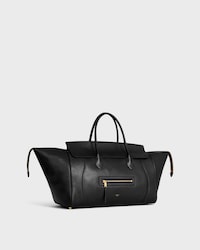 LUGGAGE GRANDE DE PIEL DE CORDERO BRILLANTE FLEXIBLE - NEGRO - LUGGAGE - 2 | CELINE
