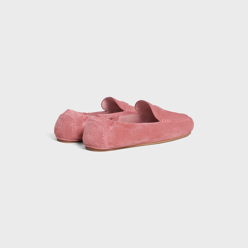 MOCASSIN ADAM EN CUIR DE VEAU VELOURS - ROSE -  - 1 | CELINE
