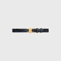 Triomphe Belt 25MM IN PYTHON - DEEP NAVY -  - 2 | CELINE