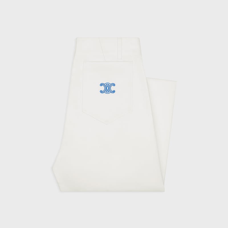 flare jeans 002 IN cotton DENIM - RAW WASH -  - 1 | CELINE