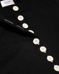 twin-set con Cardigan in cashmere heritage - NERO -  - 2 | CELINE