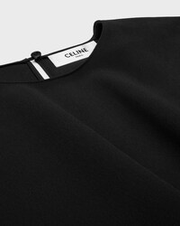 wrap dress IN CADY - BLACK -  - 2 | CELINE