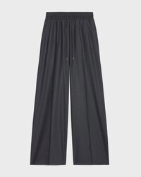trousers IN CASHMERE FLANNEL - ANTHRACITE -  - 1 | CELINE