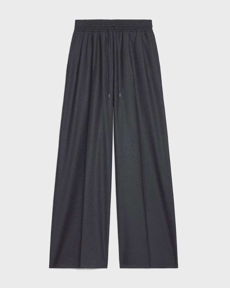 trousers IN CASHMERE FLANNEL - ANTHRACITE -  - 1 | CELINE