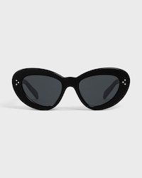 Butterfly S320 sunglasses in Acetate - BLACK -  - 1 | CELINE
