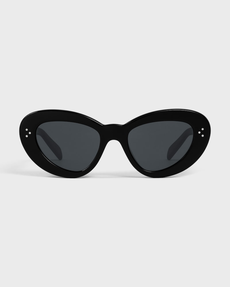Butterfly S320 sunglasses in Acetate - BLACK -  - 1 | CELINE