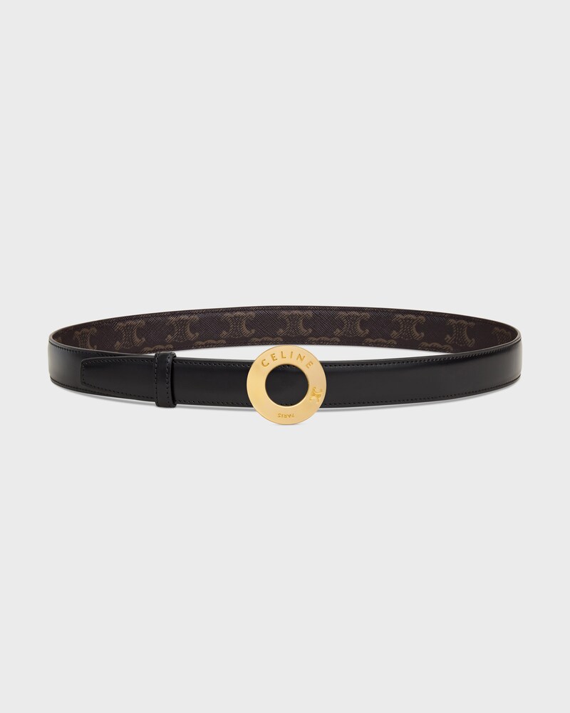 Reversible Strap 25MM IN Taurillon Leather and Triomphe Canvas -  -  - 1 | CELINE