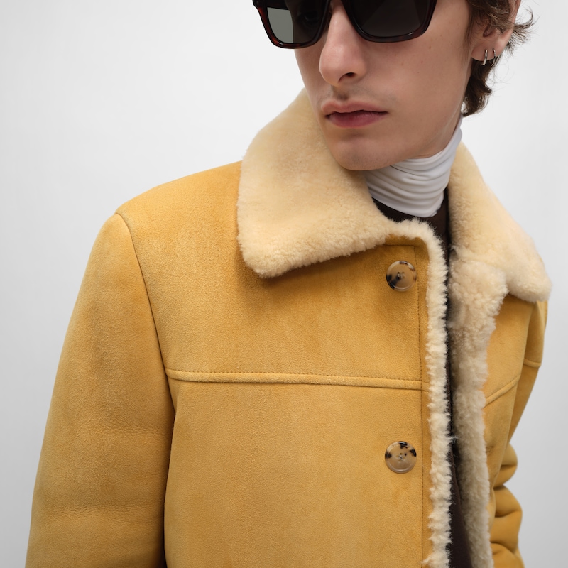 jacket IN suede - CAMEL / CREAM -  - 1 | CELINE