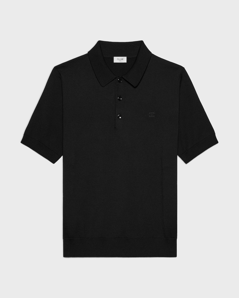 polo COTON ET SOIE FINE - Noir -  - 1 | CELINE