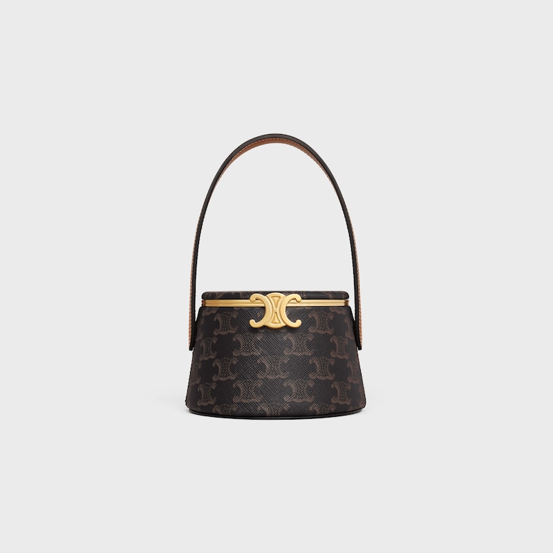 MINAUDIERE CELINE NINA AGNEAU IMPRIM&Eacute; TRIOMPHE CANVAS ET VEAU - TAN - GIFT FINDER - 1 | CELINE