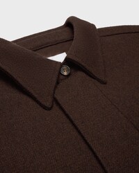surchemise flanelle laine - MARRON -  - 2 | CELINE