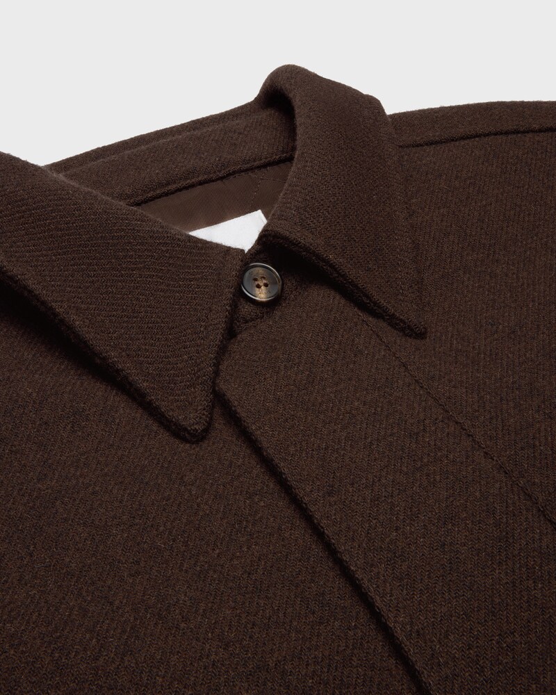 surchemise flanelle laine - MARRON -  - 1 | CELINE