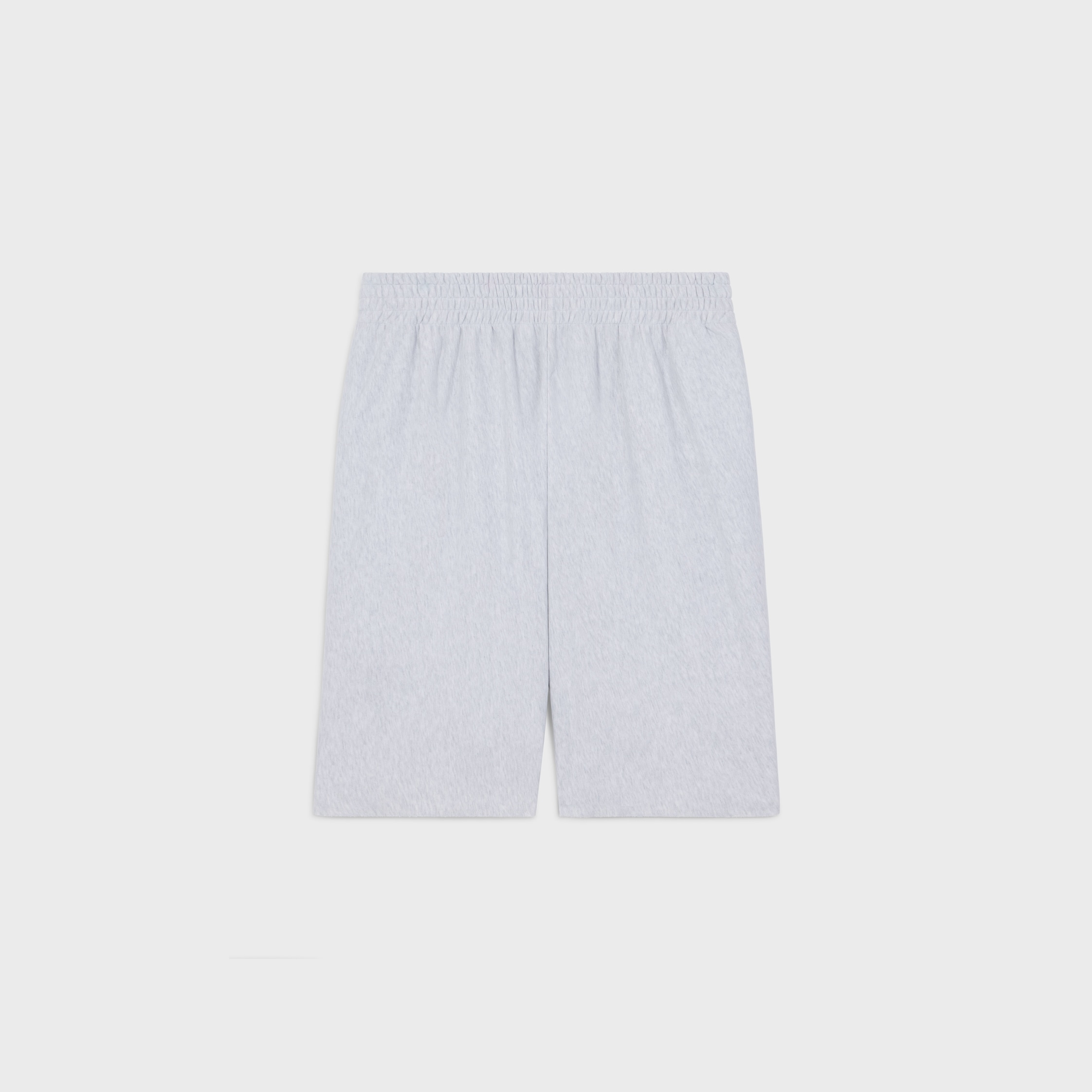 shorts IN cotton fleece - PALE GREY / BLACK | CELINE