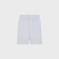 shorts IN cotton fleece - PALE GREY / BLACK -  - 1 | CELINE