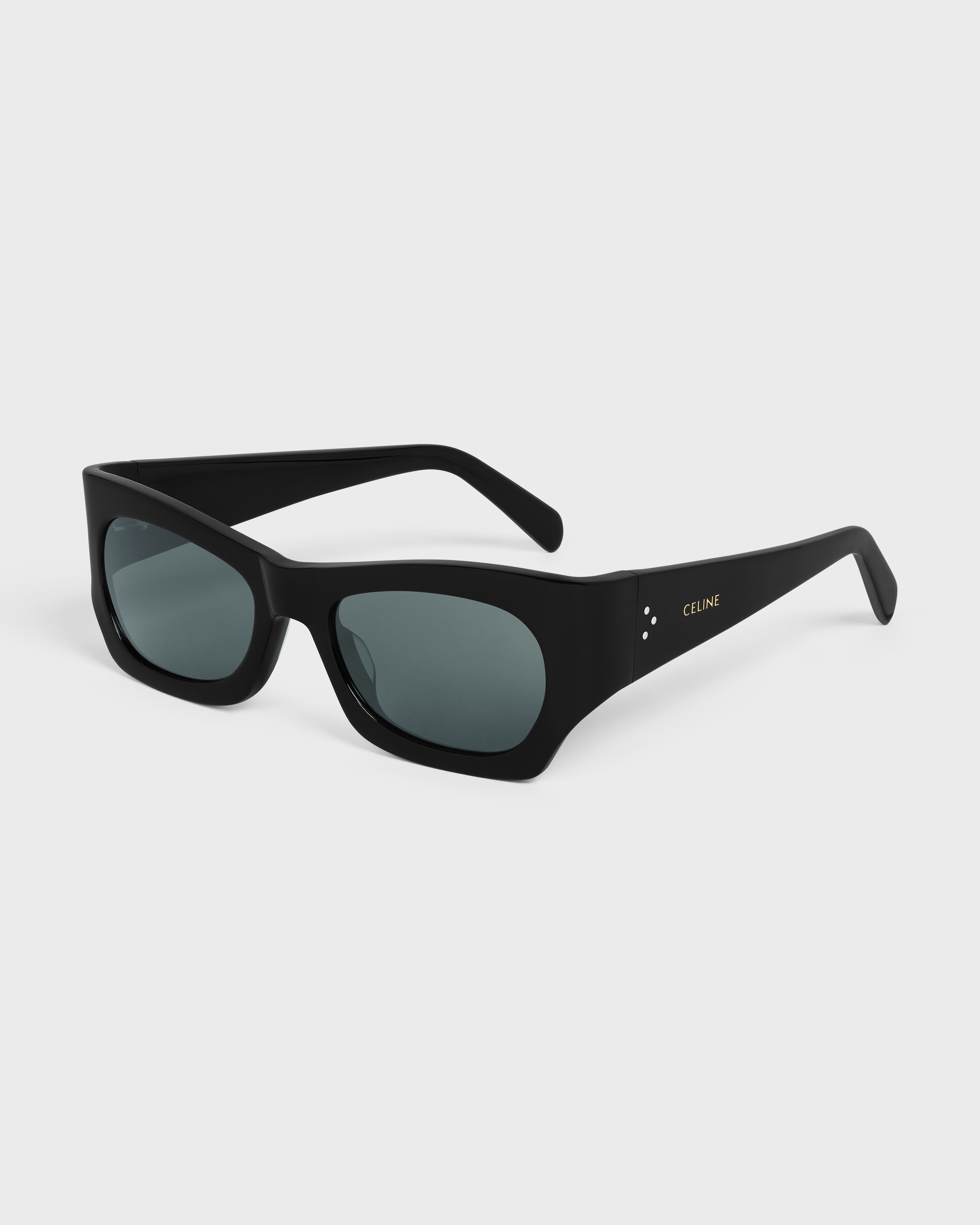 Graphic S333 sunglasses in Acetate - BLACK | CELINE