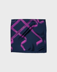 square IN silk twill - NAVY/FUCHSIA/WHITE -  - 2 | CELINE