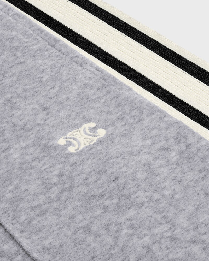 tracksuit pants IN VELVET COTTON - GREY/ BLACK -  - 1 | CELINE