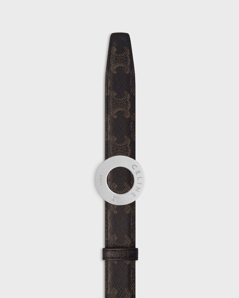 lanière de ceinture réversible 25MM Veau Naturel et toile triomphe -  -  - 1 | CELINE