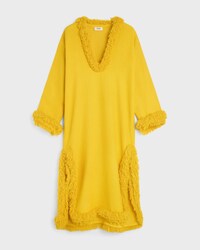 dress IN viscose and wool natté - GELB -  - 1 | CELINE