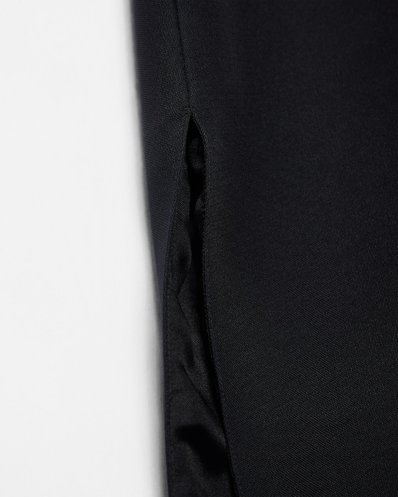 skirt IN wool and silk cady - BLACK -  - 1 | CELINE