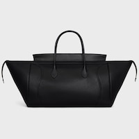 BIG SMILE LUGGAGE IN SUPPLE SHINY LAMBSKIN - BLACK - LUGGAGE - 2 | CELINE
