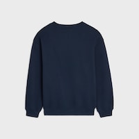 SWEATSHIRT IN cotton fleece - NAVY / RED / WHITE -  - 2 | CELINE
