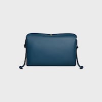 TRIO FLAP IN Smooth Lambskin - TEAL BLUE - EVENING - 2 | CELINE