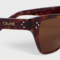Cat Eye S359 sunglasses in Acetate - RED HAVANA -  - 2 | CELINE