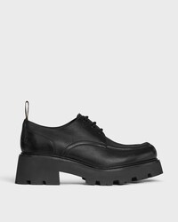CELINE TRIOMPHE DERBY  EN CUIR DE TAUREAU BRILLANT - Noir -  - 1 | CELINE