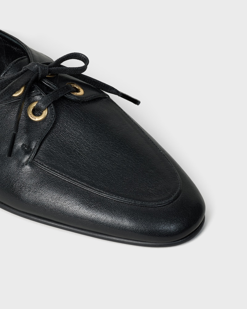 MILES LOAFER IN SUPPLE CALFSKIN - BLACK -  - 1 | CELINE