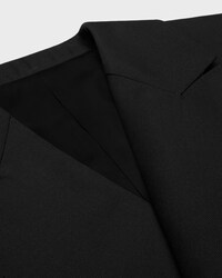 colonne blazer IN wool gabardine - BLACK -  - 2 | CELINE