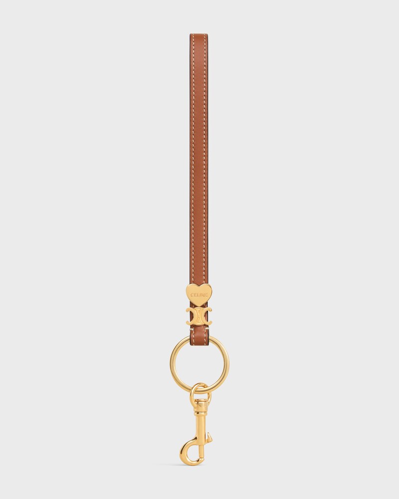 TRIOMPHE CHARM IN SMOOTH CALFSKIN - TAN - ACCESSORIES - 1 | CELINE