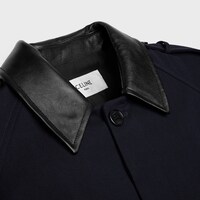 jacket IN COTTON AND WOOL GABARDINE - NAVY -  - 2 | CELINE