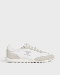 RACER SNEAKER IN NYLON, SUEDE CALFSKIN AND CALFSKIN - WHITE -  - 1 | CELINE