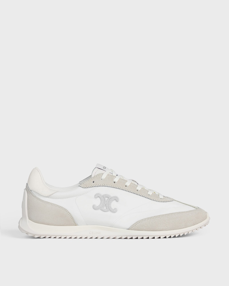 SNEAKER RACER EN NYLON, CUIR DE VEAU VELOURS ET CUIR DE VEAU - BLANC -  - 1 | CELINE