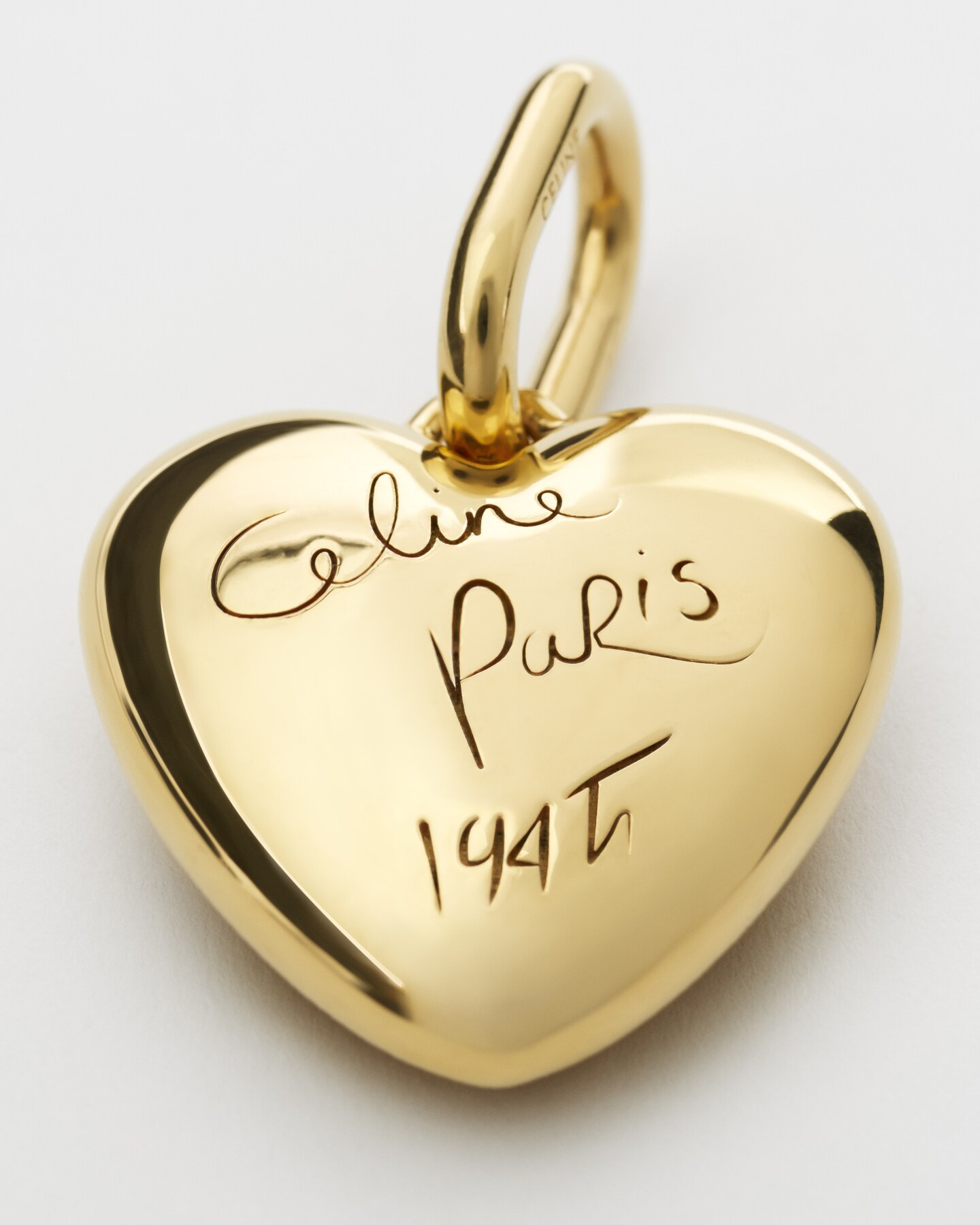 CHARMS HEART CELINE 1945 IN ALUMINIUM - GOLD | CELINE