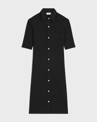 shirt dress IN viscose jersey - BLACK -  - 1 | CELINE